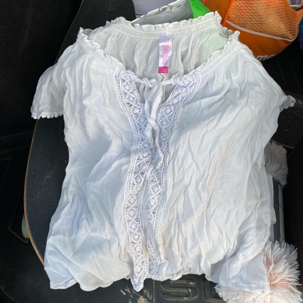 Laced white blouse